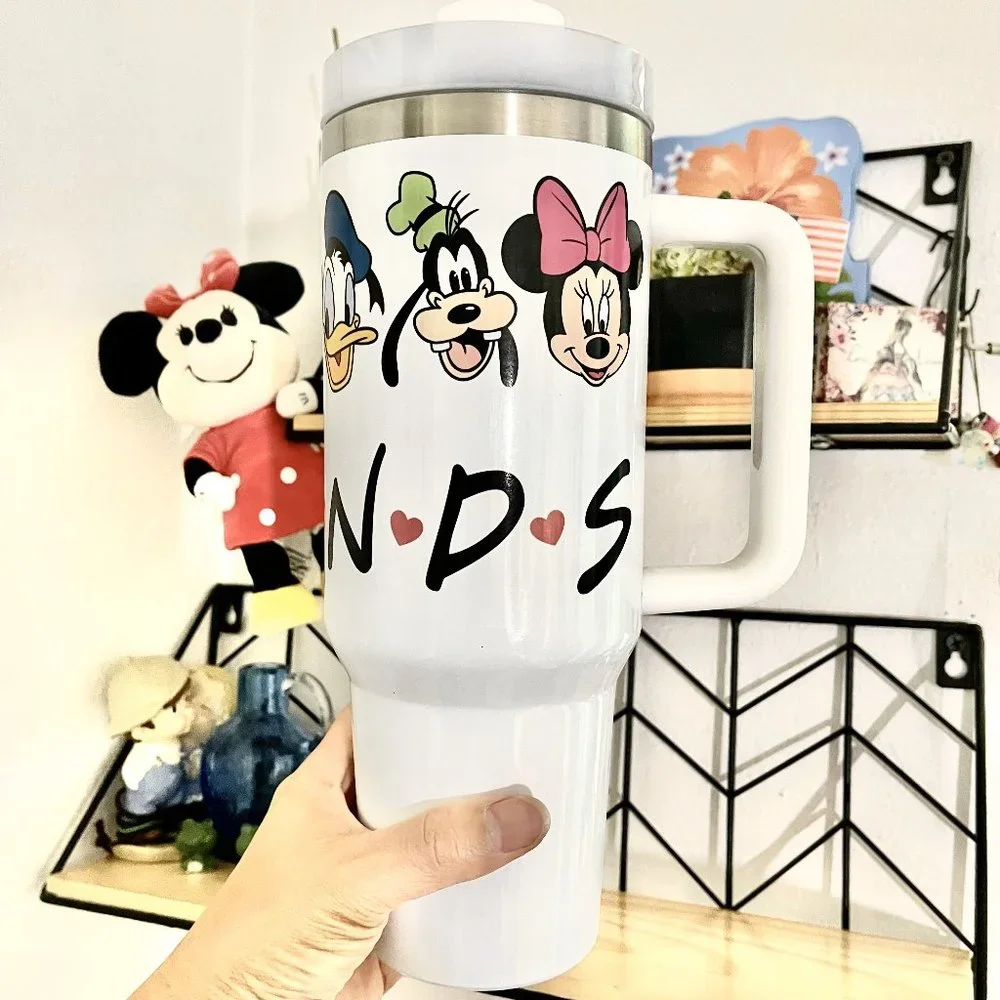 Christmas gifts decor Personalized 40oz tumbler Disney Mickey,Friends Brand new